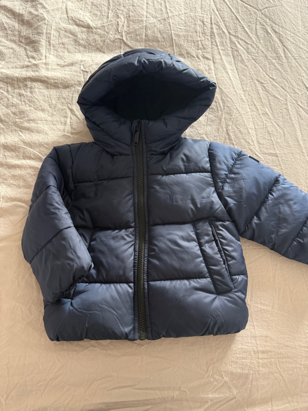 Kids Michael Kors Puffer Hooded Jacket - Navy